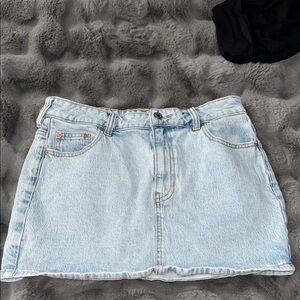PacSun Sky Blue Denim Mini Skirt
